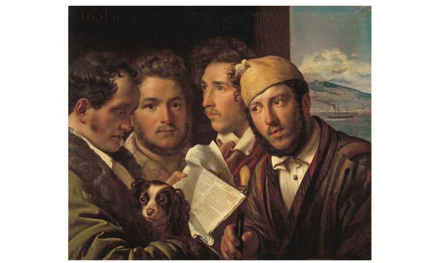 Kiprensky Lecteurs de journaux a Naples1831